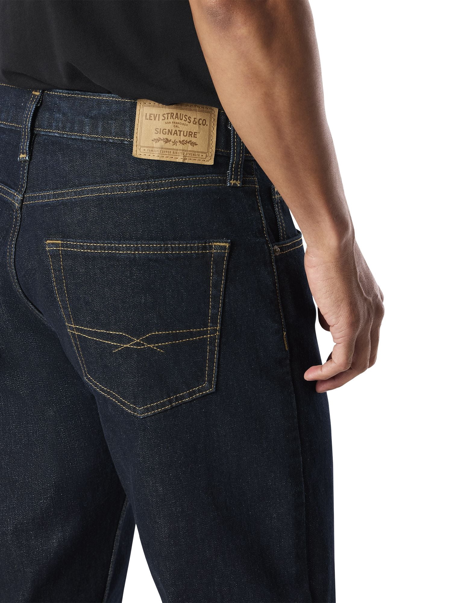 Levi Strauss Signature Men's and Big and Tall Original Relaxed Bootcut Jeans