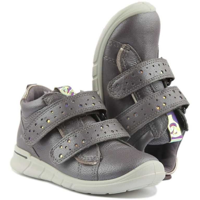 Ecco First Infant's Leather Two Strap Comfort In Lilac Size 6 - Walmart.com