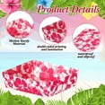thumbnail image 4 of 48 Pcs Vibrant Hawaiian Luau Party Food Trays Daily Use Tropical Paper Serving Trays Disposable Floral Snack Containers for Summer Party Beach Gathering Home Celebration Supplies, 4 of 7