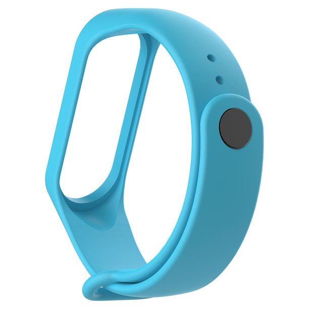 Correa de repuesto de correa de muñeca de silicona para Xiaomi Mi Band 3 (azul claro