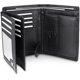 thumbnail image 1 of Billetera Frentree de piel napa con triple pliegue, RFID, 15 ranuras para tarjetas, color negro, 1 of 6