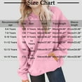 thumbnail image 3 of Cowsor Girls Casual Long Sleeve Hoodies Cute Oversized Fleece Pocket Sweatshirt Tops, 3 of 6
