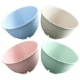 thumbnail image 6 of HOMEMAXS EcoFriendly PP and Wheat Straw Bowls for Drinking with Assorted Colors and Design 4pcs, 6 of 8