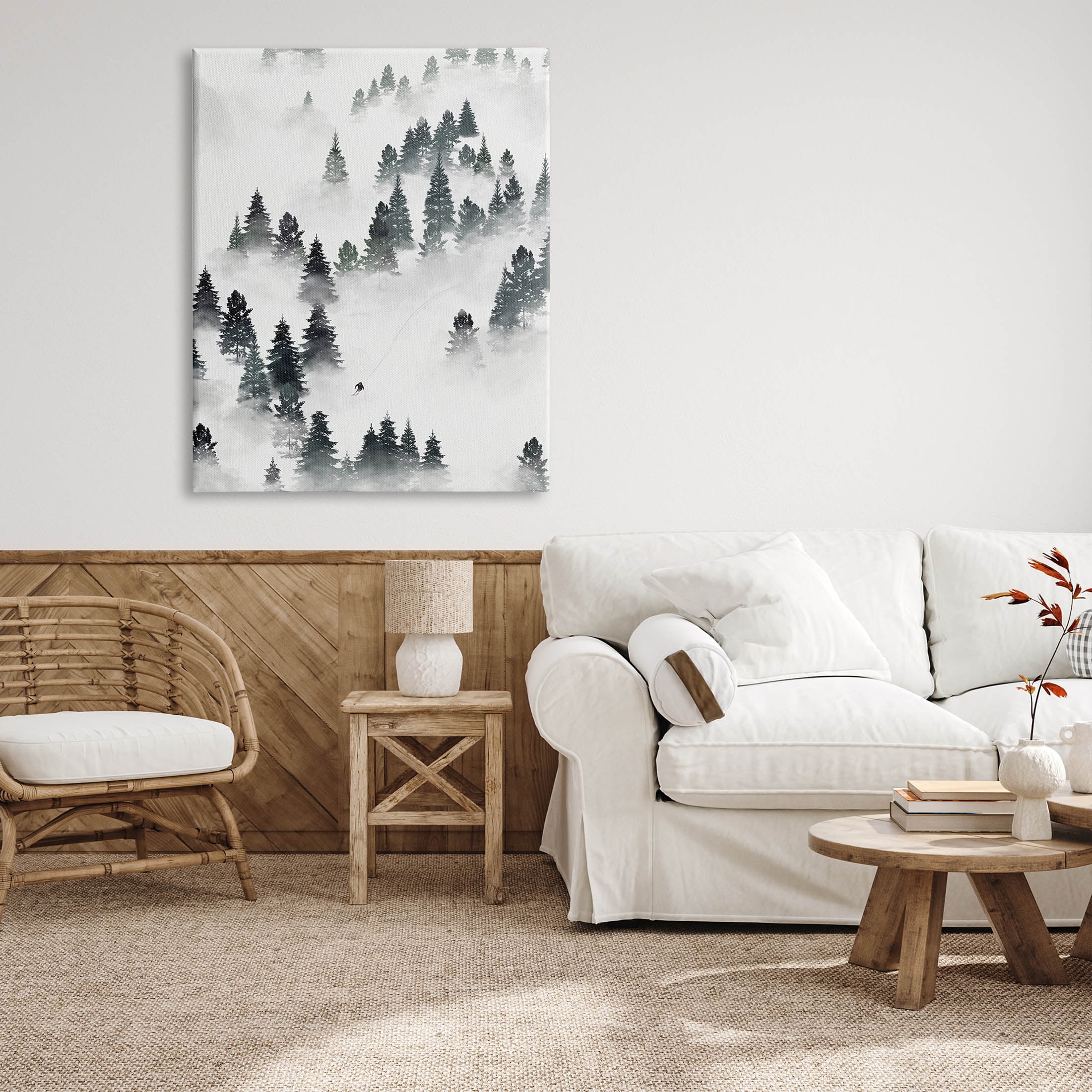 Stupell Industries Skiing Winter Snow Slopes Graphic Art Gallery Wrapped Canvas Print Wall Art, Design by Ziwei Li