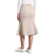 thumbnail image 3 of Faldas de mujer Inspire Chic, falda midi de mezclilla de cintura alta con cola de pez, color caqui claro, 3 of 5