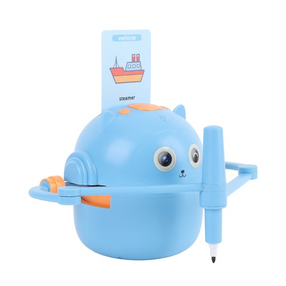 Robot Educativo De Aprendizaje, Robot De Dibujo Inteligente Interactivo, Batería De 2400 MAh, Mejora El Reconocimiento Gráfico Con 100 Tarjetas Para Preescolar
