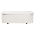 thumbnail image 3 of Baxton Studio Lavina Modern White Teddy-Bear Fabric Storage Bench, 3 of 11