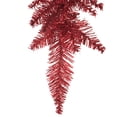 thumbnail image 4 of Vickerman 36" Tinsel Red Fir Artificial Christmas Teardrop, Unlit, 4 of 4