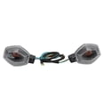 thumbnail image 4 of Motorcycle Turn Signal Light, Front Rear Wear Proof 2pcs Anti Impact Indicator Lamp   For Motorbike Accessories Dark Brown,Black,Transparent, 4 of 8