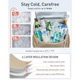 thumbnail image 2 of Mochila enrollable Cooler TOURIT, 36 latas, a prueba de fugas, negra, 2 of 7