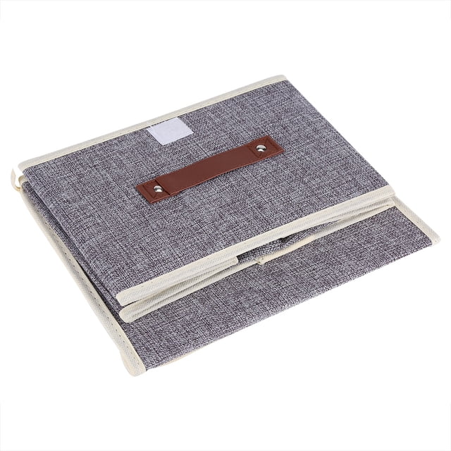 Cotton Linen Clothes Storage Box Foldable Organizer Breathable Compact Sturdy Durable for Home Organization