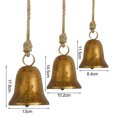 thumbnail image 2 of Bxaolu Christmas Vintage Bells Ornaments, Set of 3 Metal Hanging Bells Christmas Tree Ornament for DIY Crafts, 2 of 8