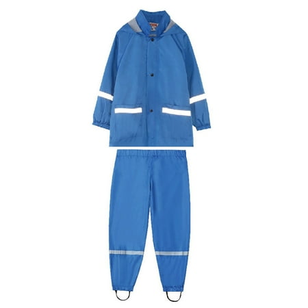 

MPWEGNP Children s Boys Girls Button Rain Jacket Hooded Windproof Raincoat Kids Long Sleeve Hoodie Trench Pants Outfits Girls Lined Coat Long Rain Coats for Girls
