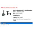 thumbnail image 2 of Front Lower Ball Joint - Compatible with 2001 - 2007 Volvo V70 2002 2003 2004 2005 2006, 2 of 2