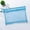🍒 Blue_Base#4845, variant on Transparent Double Layer Mesh Pencil Case Zipper Pouch • Nylon Storage Bag with Metal Zippers • 2 Compartments, Clear Window, 20.5 x 13 cm, 1 Pack