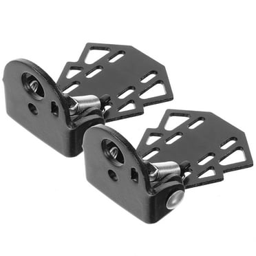 Onaparter 2 Pcs Foldable Mountain Bike Rear Seat Pedals (black) 2pcs Flat Peg Cycling Metal Pegs （Black）