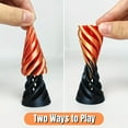 thumbnail image 3 of 3D Printed Spiral Cone Fidget Toy - Impossible Pass Through Pyramid, Mini Vortex Illusion Decompression Push Toy For Ages 14+, 3 of 5