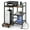 Brown, variant on Gymax 25'' x 16'' 3-Tier Printer Table w/ Storage Shelves Wheels for Home Office Black