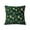 Green-3, variant on Eolstice Green Puffy Throw Pillow, Gold Metallic Maple Leaf Print, Insert Included, Soft Fuzzy Lumbar Cushion, Fall Winter Christmas Plush Decor