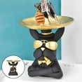 thumbnail image 2 of GROWTH TANK Resin Desk Sundries Container Dog Sculpture Key Jewelry Holder Storage Box Black, 2 of 9