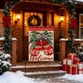 thumbnail image 4 of Xlokein Merry Christmas House Flag, 28 x 40 Inch Winter Decorative, Double Sided Flag, Holiday Banners for Winter Christmas Farm House Yard Decoration, 4 of 6