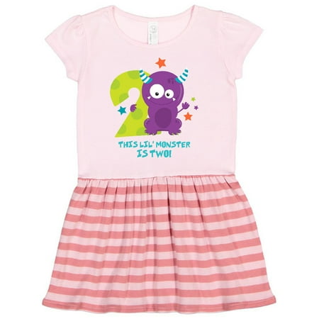 

Inktastic Monster 2nd Birthday Gift Toddler Girl Dress