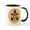 White/Black Inside, variant on CafePress - Cute Halloween Owl - 11 oz Ceramic Mug - Novelty Coffee Tea Cup