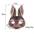 thumbnail image 2 of Zhourta Easter Party Funny Decoration take Photos Record Supplies Easter Bash EVA Half Face Bunny Animal Decoration, 2 of 6