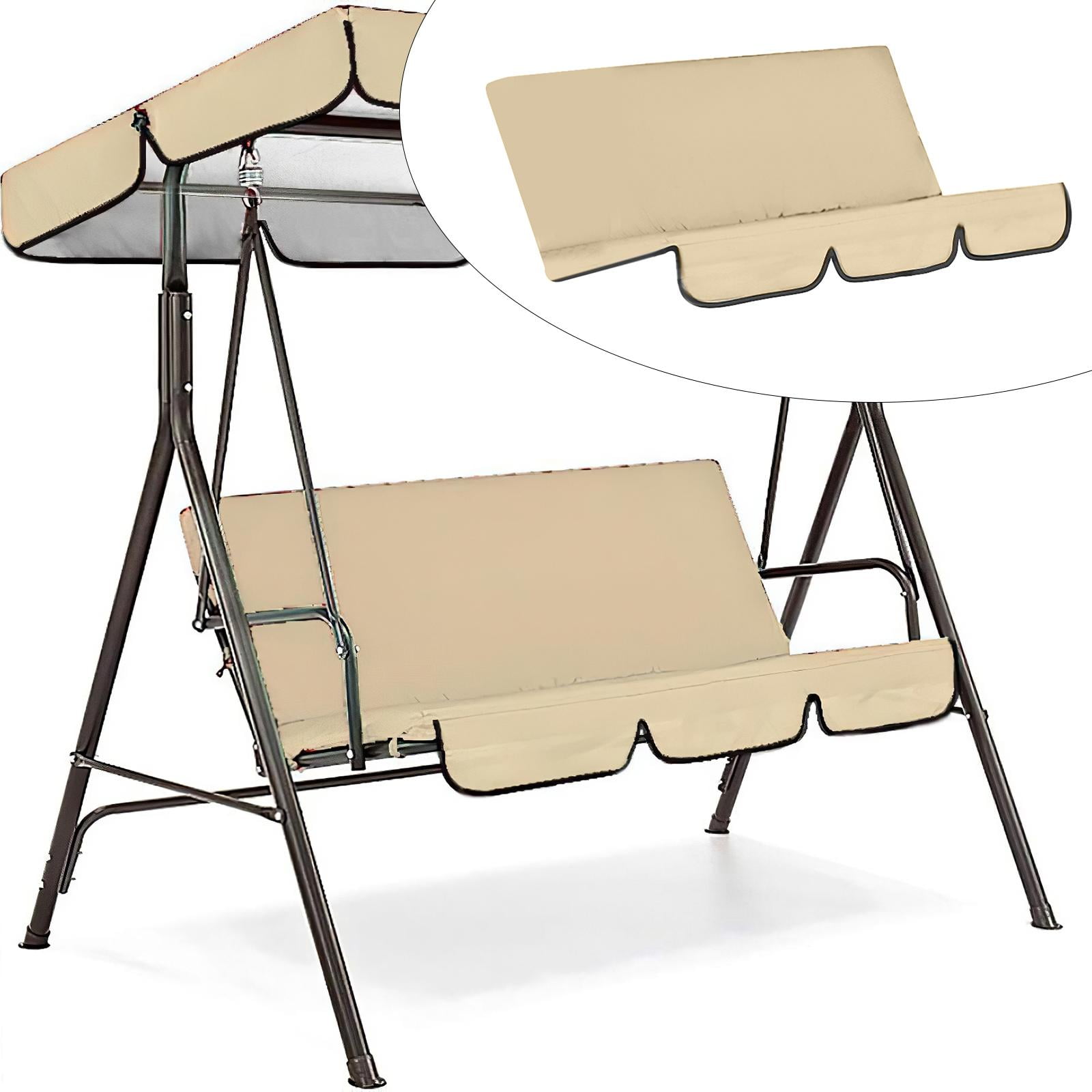 Waterproof Garden Swing Seat Replacement Cover, Sun Protect Patio Swing