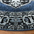 thumbnail image 3 of SAFAVIEH Vintage Hamadan Tahnee Oriental Area Rug, Blue/Grey, 3' x 3' Round, 3 of 7