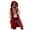 Red, variant on TQWQT Women's Long Quilted Vest Hooded Maxi Length Sleeveless Puffer Vest Padded Coat Winter Outerwear