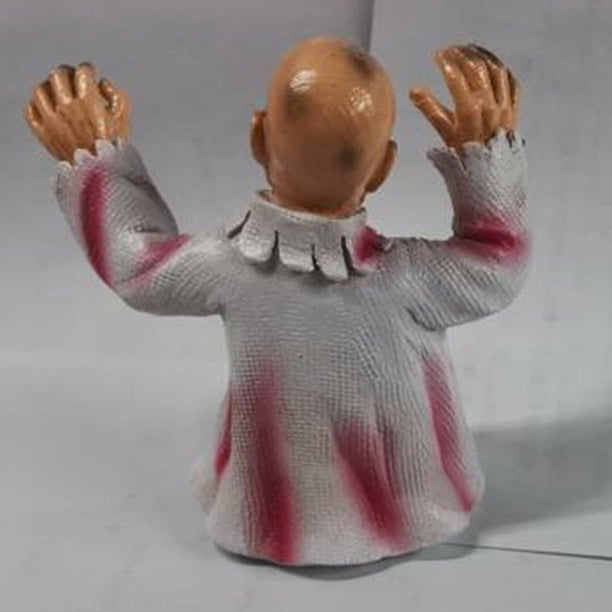 Marioneta de terror con boca grande, muñeco aterrador, juguetes engañosos para el Día de los Inocentes, modelo de simulación, accesorios de intimidación