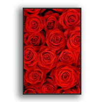 wall26 Framed Canvas Wall Art for Living Room, Bedroom Rose Closeup VI Canvas Prints for Home Decoration Ready to Hang - 24x36 inches