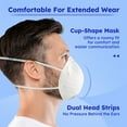 thumbnail image 5 of LotFancy N95 Face Mask, 20 Pack NIOSH Particulate Respirator, Dust Mask, 5 of 8