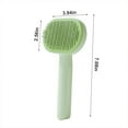 thumbnail image 3 of Pet Grooming Brush for Dogs & Cats Self-Cleaning Slicker Brush with Bristles Gentle Massage & Deshedding Tool for Short/Long Hair Includes Hair Release Button 7.09" x 3.94", 3 of 7