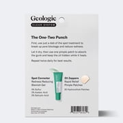 Geologie Clear System Anti-Pimple Pack, 20 Hydrocolloid Patches + Spot Treatment Gel, 5% Sulfur, Fast-Acting Acne Care