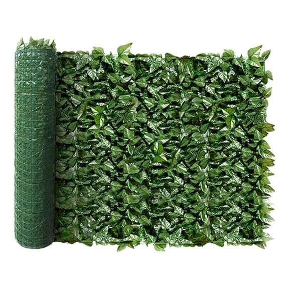 4'x8' 1 PC Artificial Laurel Leaf Cover Faux Leaves Hedge Fence Screen Greenery Wall Decoration for Outdoor Balcony Backyard Garden Patio