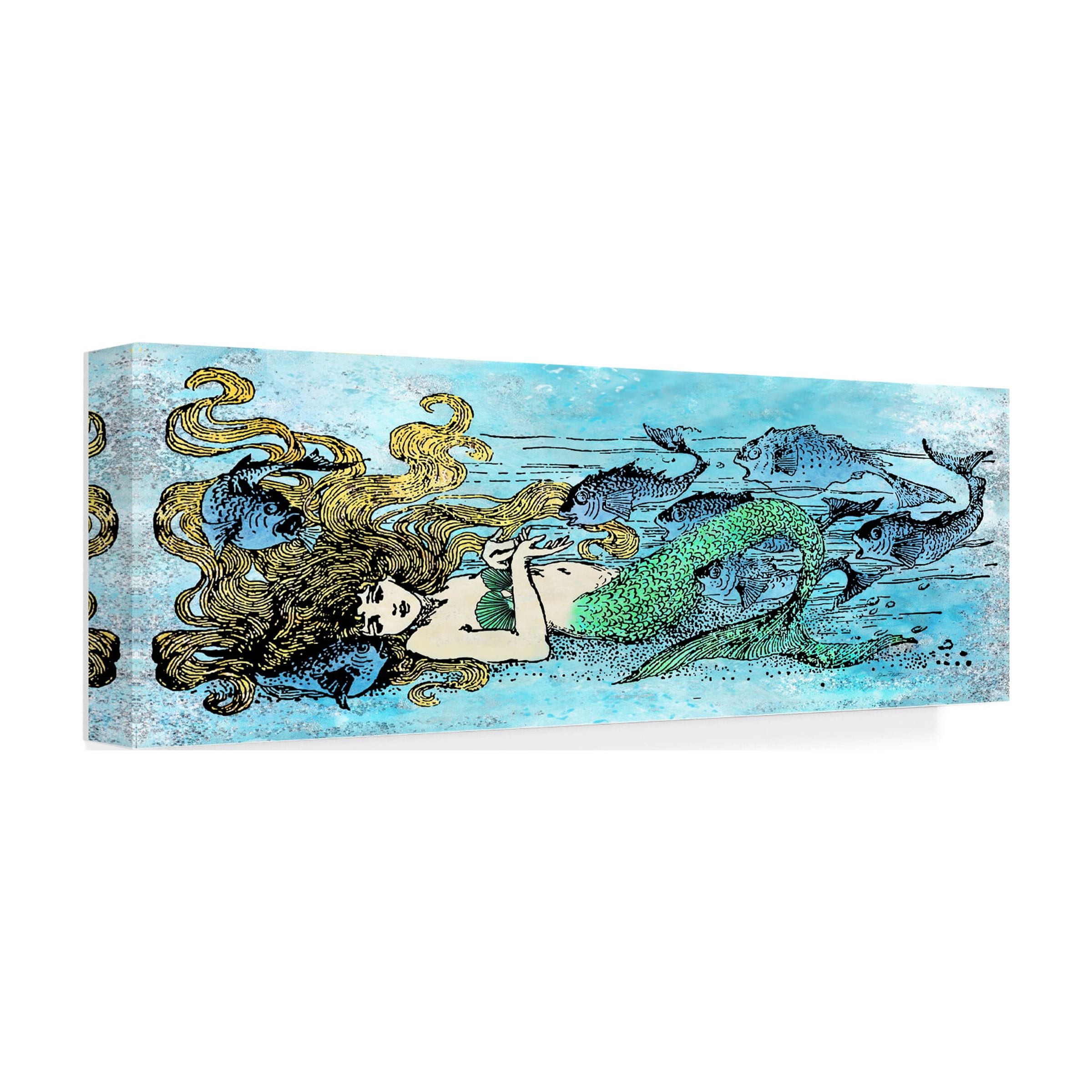 Jean Plout 'Mermaid Under The Sea 1' Canvas Art