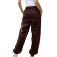 thumbnail image 7 of Delayuji Womens Sweatpants Bottom Sweatpants Joggers Pants Workout High Waisted Yoga Pants with Pockets Fleece Lined Pants Women Multi-Color S, 7 of 7