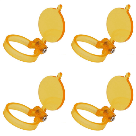 4PCS Yellow Filter for LED Head Light Lamp Dental Loupes Useful Lab Illumination Optical Binocular Magnifier Accessories