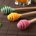 thumbnail image 4 of FOMIYES Silicone Honey Dipper Sticks - 4pcs Silicone Honey Spoon for Tea and Honey Jars with Mini Honey Dipper Sticks and Honeycomb Stick for Drizzling Honey, Jam, Drinks, 4 of 4