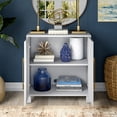 thumbnail image 3 of Evelyn&Zoe Chabot 28" Wide Rectangular Accent Cabinet, White, 3 of 7