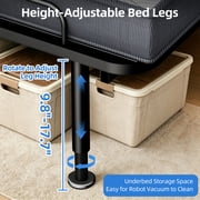 Adjustable Bed with Mattress 77X54 Full Size Wired Remote Simultaneous Head & Foot Incline Zero Gravity Aniti-Snore Adjustable Leg Heights Bedroom Hotel Hospital