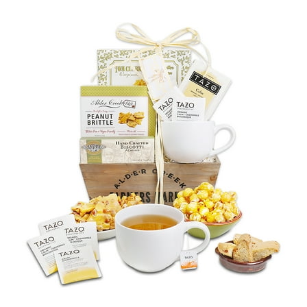 Alder Creek Gift Baskets Serenity Tea Crate (6 Items)