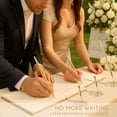 thumbnail image 3 of Gold Pen with Stand for Wedding: Golden Plated Ballpoint Pen with Ornate Base for Bride and Groom - Signing for Wedding Guest Book & Certificate, 3 of 4
