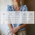 thumbnail image 2 of cocolona Summer Puff Sleeve Tops for Women Ruffle V Neck Loose Shirts Dressy Casual Solid Color Blouses, 2 of 7