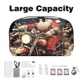 thumbnail image 3 of Santa Claus Travel Case Oxford Cloth Waterproof Digital Pouch Organizer Case for Travel Leather Cord Organizer - 5.9x9.44x3.14 in, 3 of 6
