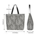 thumbnail image 5 of Fotbe Black White Stripes Bolsa Tote Estética de Lona con Estampado para Mujer - Bolsa Reutilizable de Hombro Casual para Vacaciones, Compras, Trabajo y Gimnasio, 5 of 8