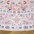 thumbnail image 3 of SAFAVIEH Arizona Dogon Oriental Machine Washable Area Rug, Beige/Pink, 6' x 6' Round, 3 of 10