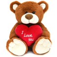 thumbnail image 1 of Teddy Bear HWD ¡Te amo! Peluche de 25 cm con corazón rojo, 1 of 6